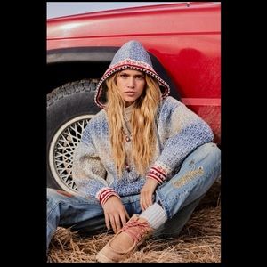 Anthropologie NWT Pilcro Abstract Hoodie Size S.